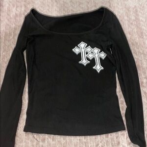 Black Long Sleeve Top